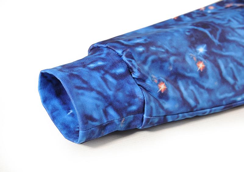 Christmas Sweatshirts - Happy Santa Watercolor Painting Striped Pattern 3D Sweatshirt