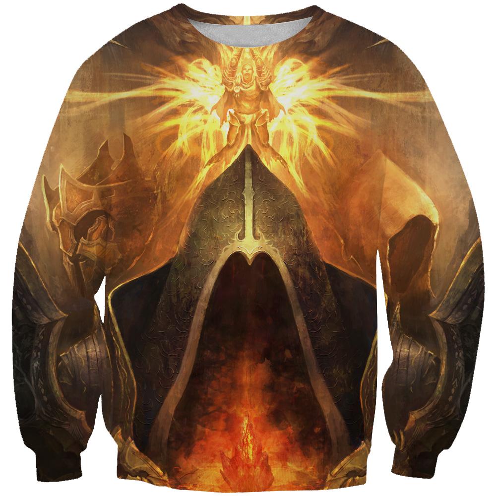 Diablo The Reaper Hoodies - Pullover Yellow Hoodie