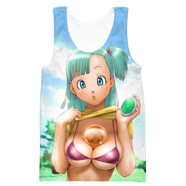 Dragon Ball Z Sweatshirts - Sexy Bulma Blue Sweatshirt