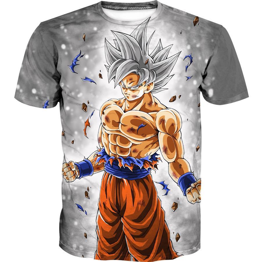 Dragon Ball Z Hoodies - Ultra Instinct Goku Grey Pullover Hoodie