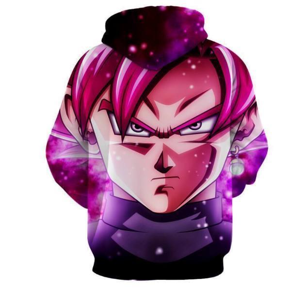Dragon Ball Super Z- Black Goku SSJ Rose Hoodie