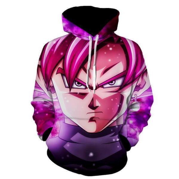 Dragon Ball Super Z- Black Goku SSJ Rose Hoodie
