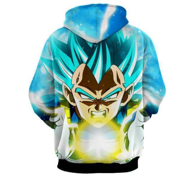 Dragon Ball Super Z- Vegeta SSJ Blue God Hoodie