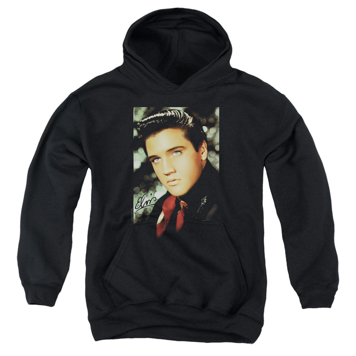 Elvis Presley Hoodies: RED SCARF Pull-Over Hoodie