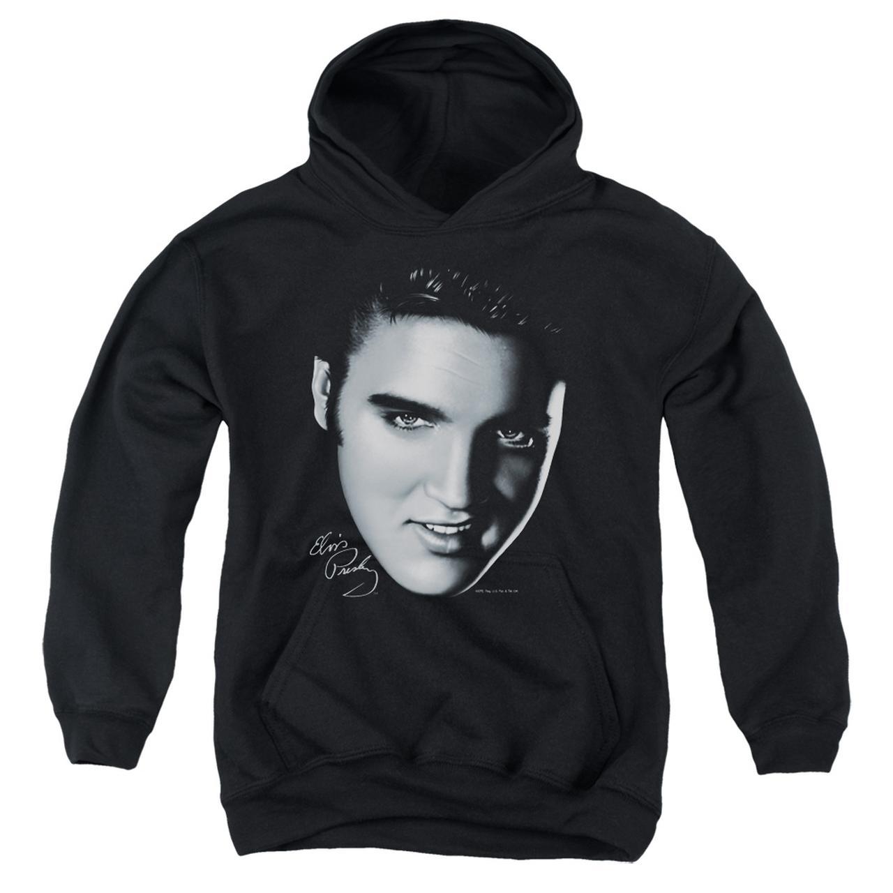 Elvis Presley Hoodies: BIG FACE Pull-Over Hoodie