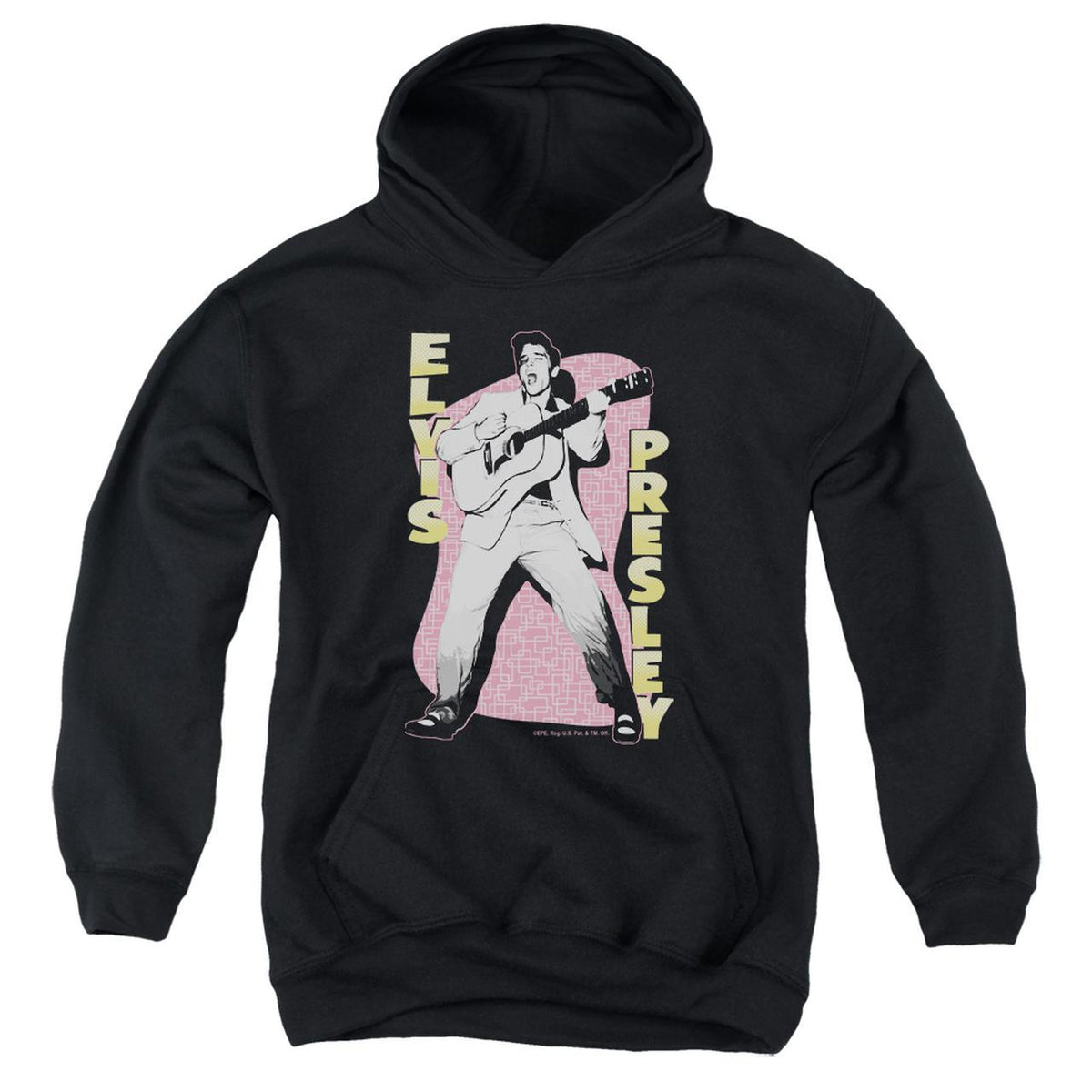 Elvis Presley Hoodies: PINK ROCK Pull-Over Hoodie