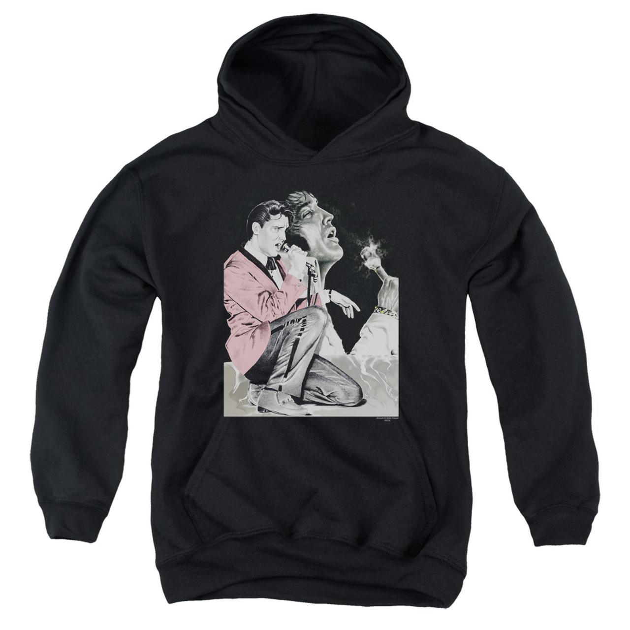 Elvis Presley Hoodies: ROCK N ROLL SMOKE Pull-Over Hoodie