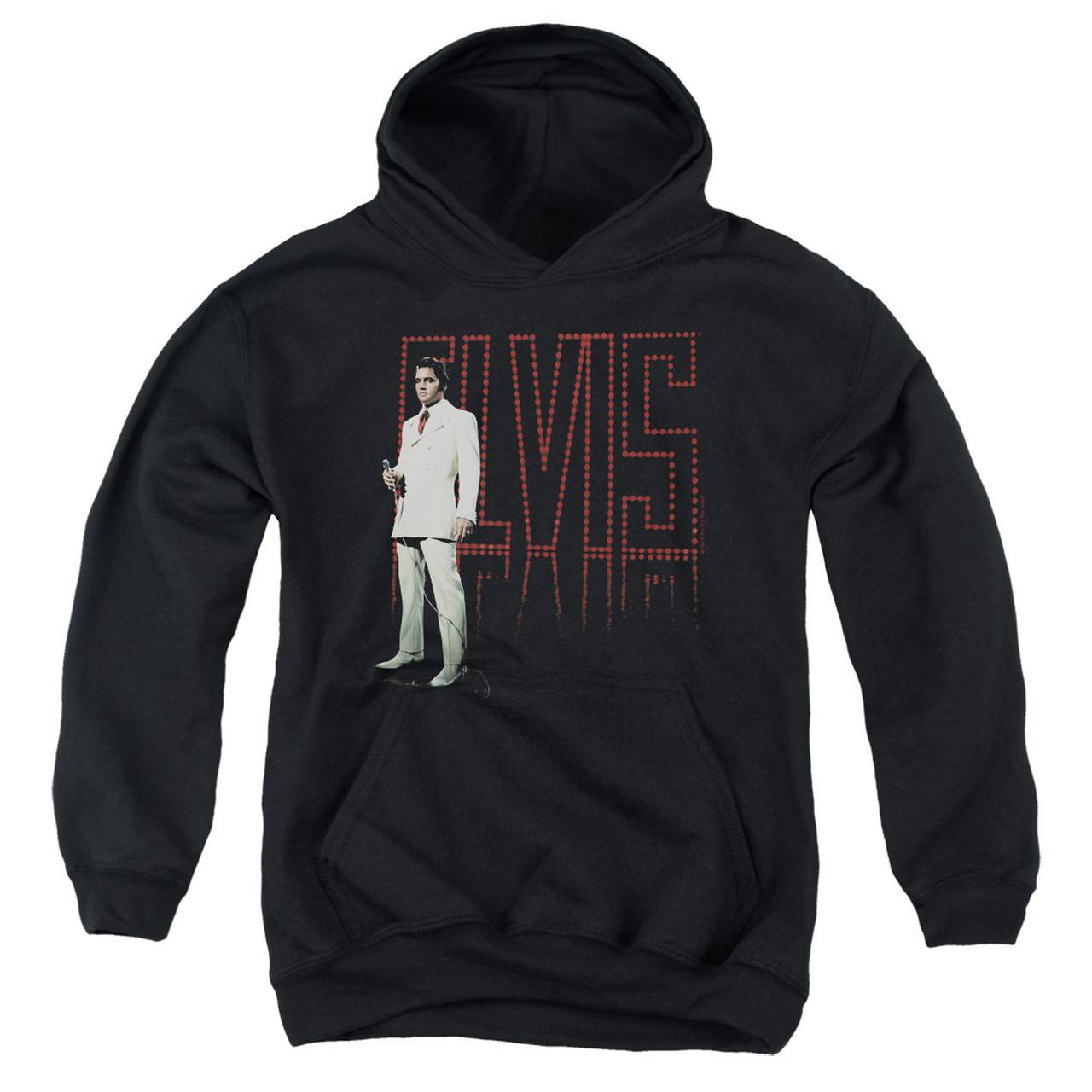 Elvis Presley Hoodies: WHITE SUIT Pull-Over Hoodie