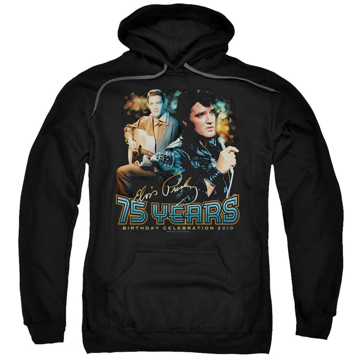 Elvis Presley Hoodies: 75 YEARS Pull-Over Hoodie