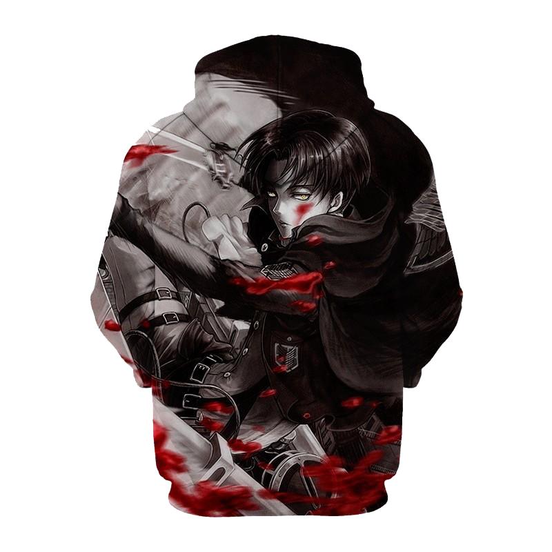 Attack On Titan Blood 3D Printed Hoodie