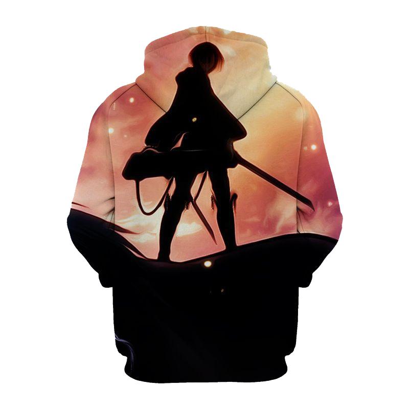 Levi Attack on Titan 3D Printed Hoodie