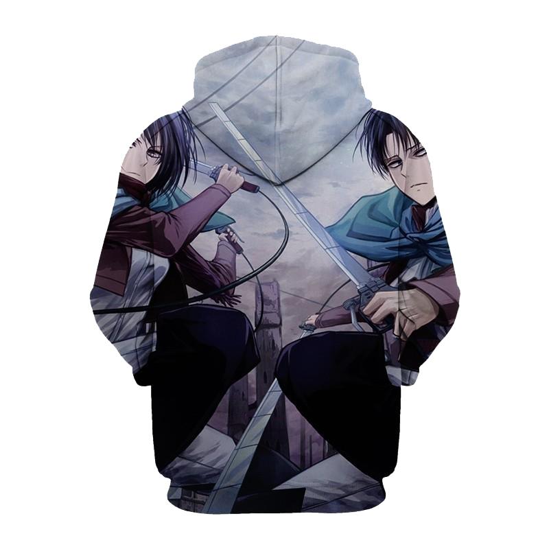 Mikasa Ackerman Attack On Titan Blood 3D Printed Hoodie