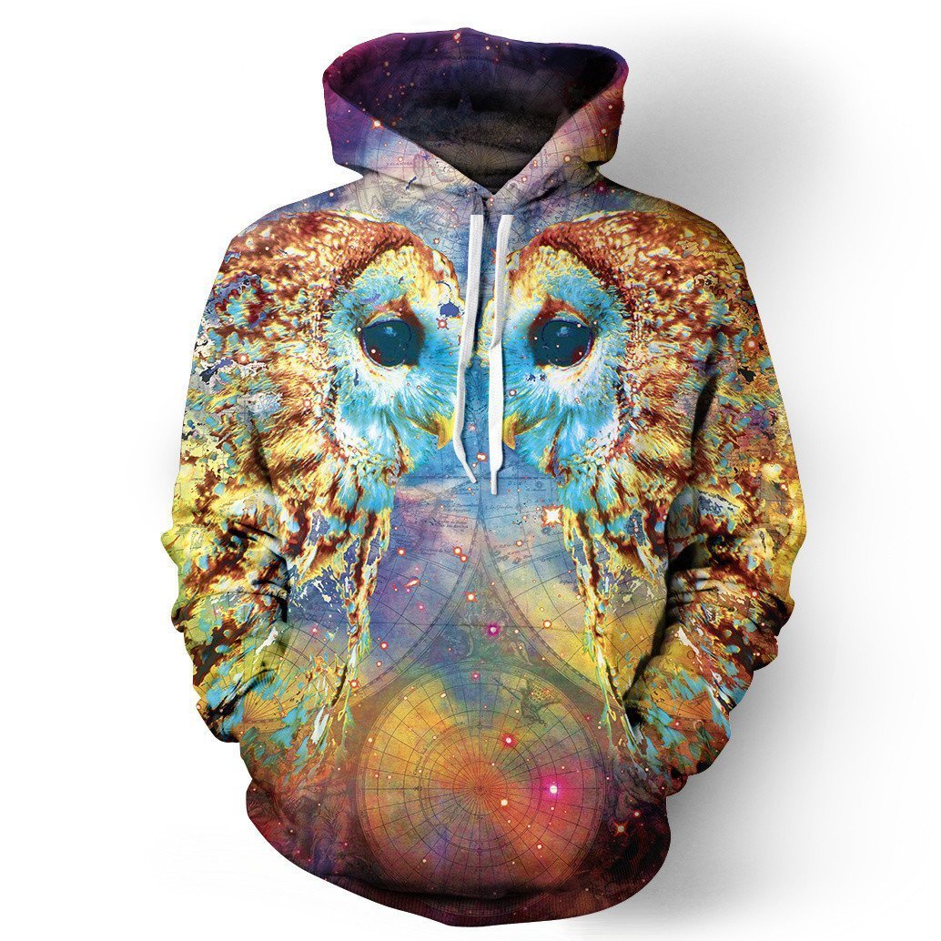 Animal Beautiful Owl Hoodies - Epic Pullover Yellow Hoodie