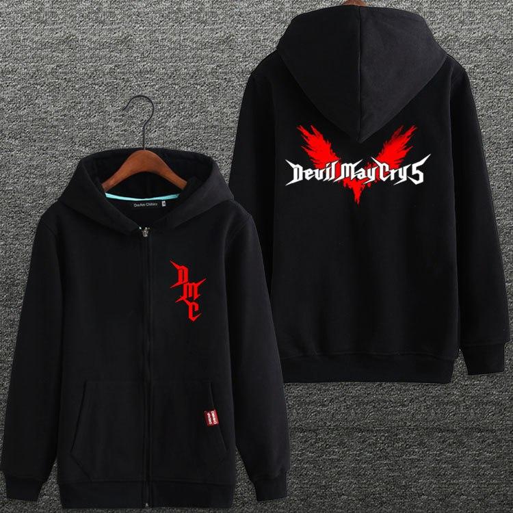 Devil May Cry 5 Hoodies - Zip Up Game Cosplay Hoodie