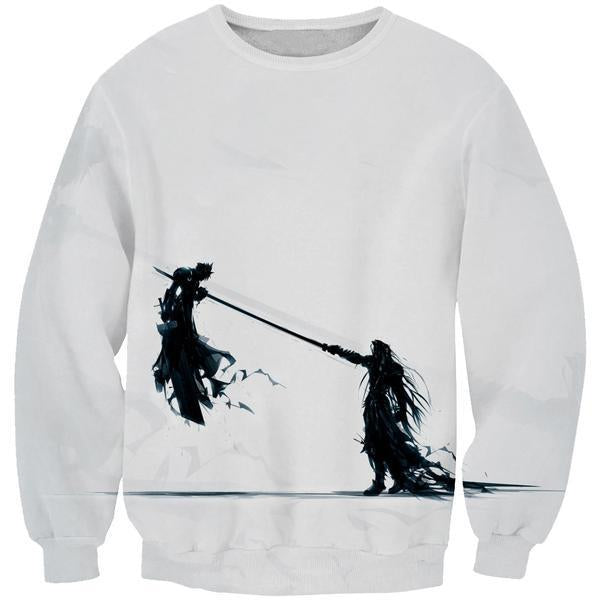 Final Fantasy 7 Hoodies - Pullover Sephiroth vs Cloud Hoodie
