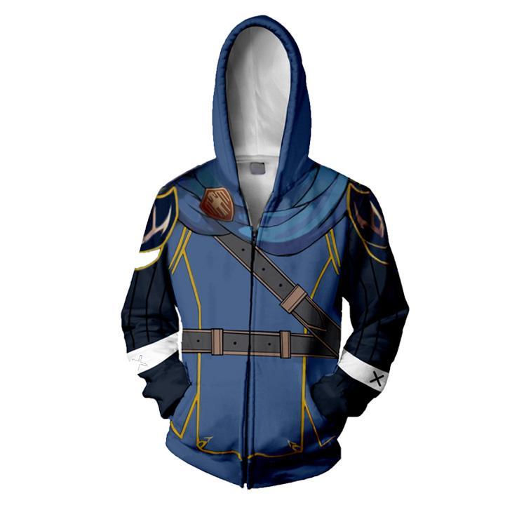Fire Emblem Hoodies - Zip Up Fire Emblem Awakening Marth Lucina Hoodie