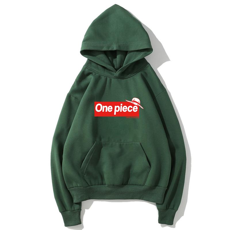 One Piece Fleece Hoodies - Solid Color One Piece Series One Piece Icon Fleece Hoodie