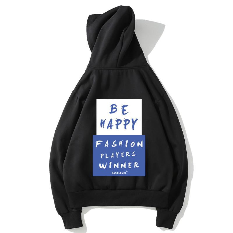 Harajuku Style Fleece Hoodies - Solid Color Harajuku Style Series Fashion Fleece Hoodie