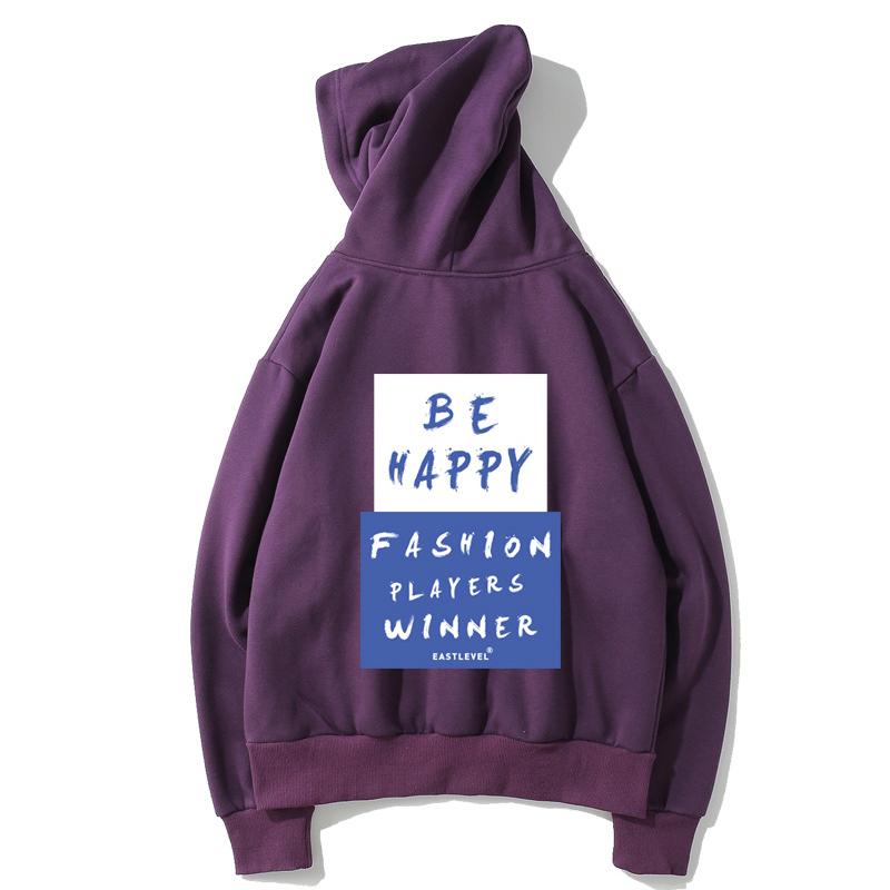 Harajuku Style Fleece Hoodies - Solid Color Harajuku Style Series Fashion Fleece Hoodie