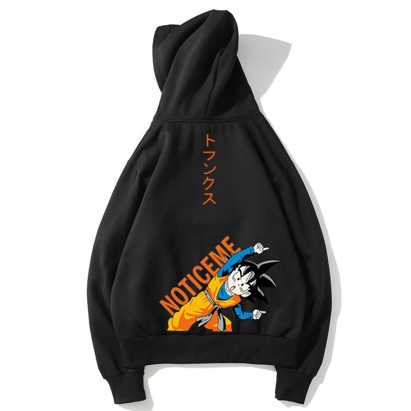 Dragon Ball Fleece Hoodies - Solid Color Dragon Ball Series GoKu Icon Cute Fleece Hoodie