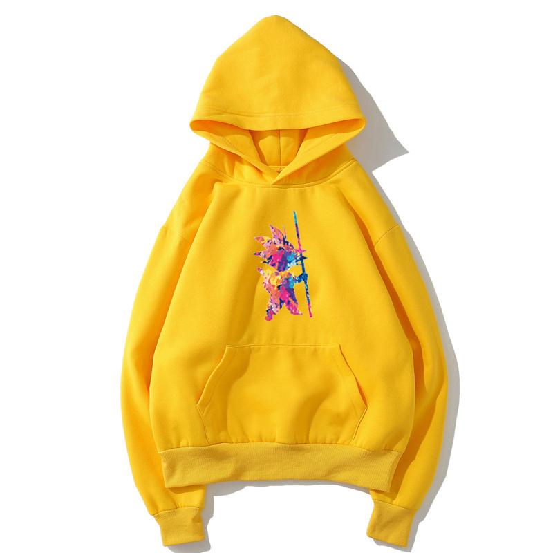 Dragon Ball Fleece Hoodies - Solid Color Dragon Ball Anime Series GoKu Super Cute Fleece Hoodie