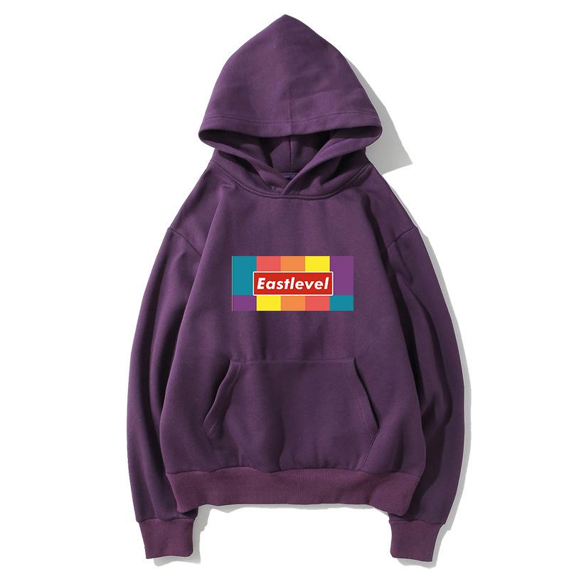 Harajuku Style Fleece Hoodies - Solid Color Harajuku Style Super Cool Fleece Hoodie