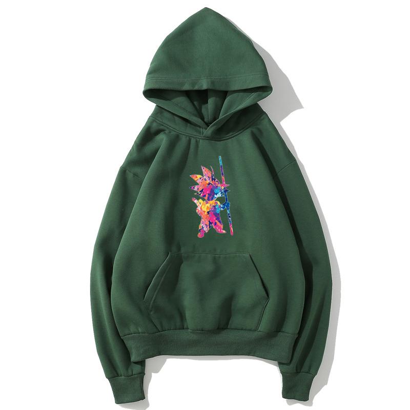 Dragon Ball Fleece Hoodies - Solid Color Dragon Ball Anime Series GoKu Super Cute Fleece Hoodie