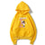 The Pink Panther Fleece Hoodies - Solid Color The Pink Panther Series Cute Fleece Hoodie