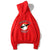 Hip-Hop Fleece Hoodies - Solid Color Hip-Hop Series Panda Super Cute Fleece Hoodie