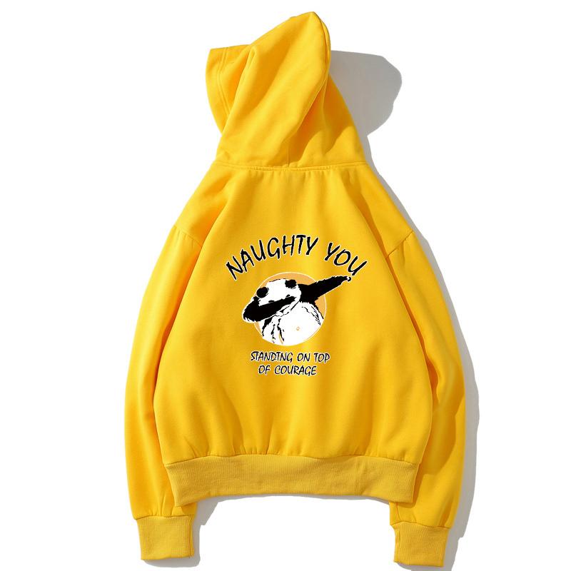 Hip-Hop Fleece Hoodies - Solid Color Hip-Hop Series Panda Super Cute Fleece Hoodie