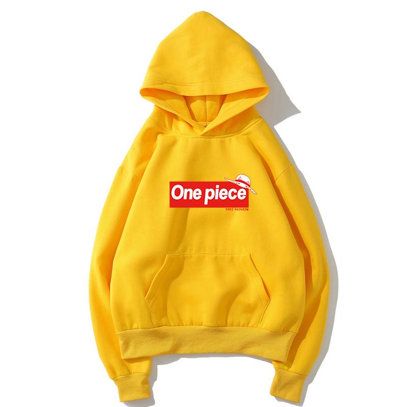 One Piece Fleece Hoodies - Solid Color One Piece Series One Piece Icon Fleece Hoodie