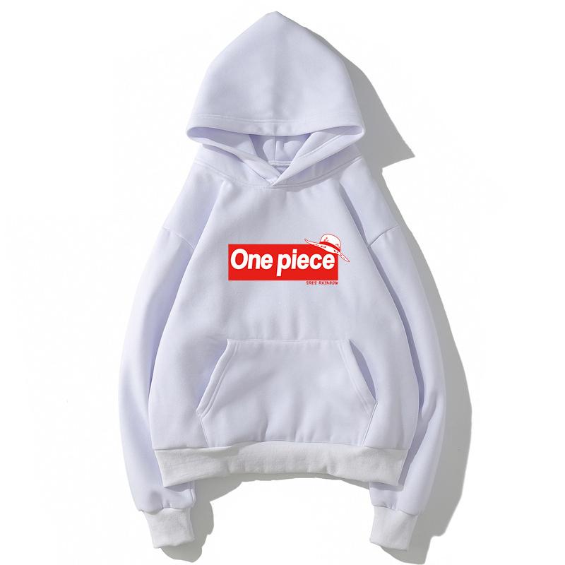 One Piece Fleece Hoodies - Solid Color One Piece Series One Piece Icon Fleece Hoodie