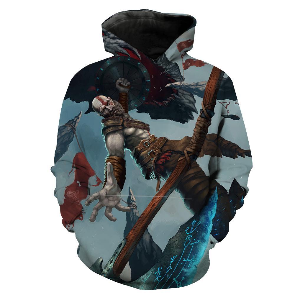 God of War Kratos Hoodie - Pullover Hoodie