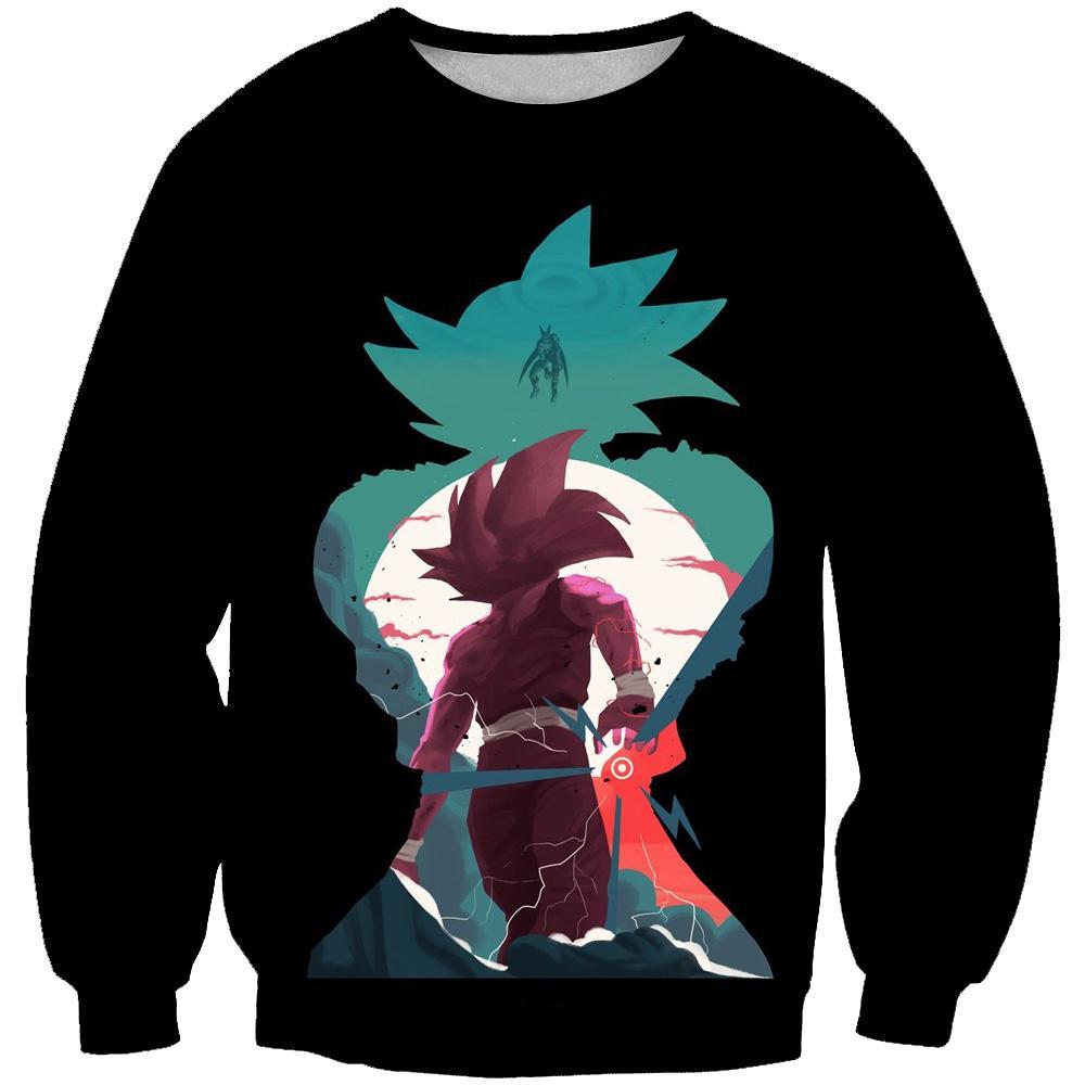 Dragon Ball Z Goku and Gohan Hoodies - Black Pullover Hoodie