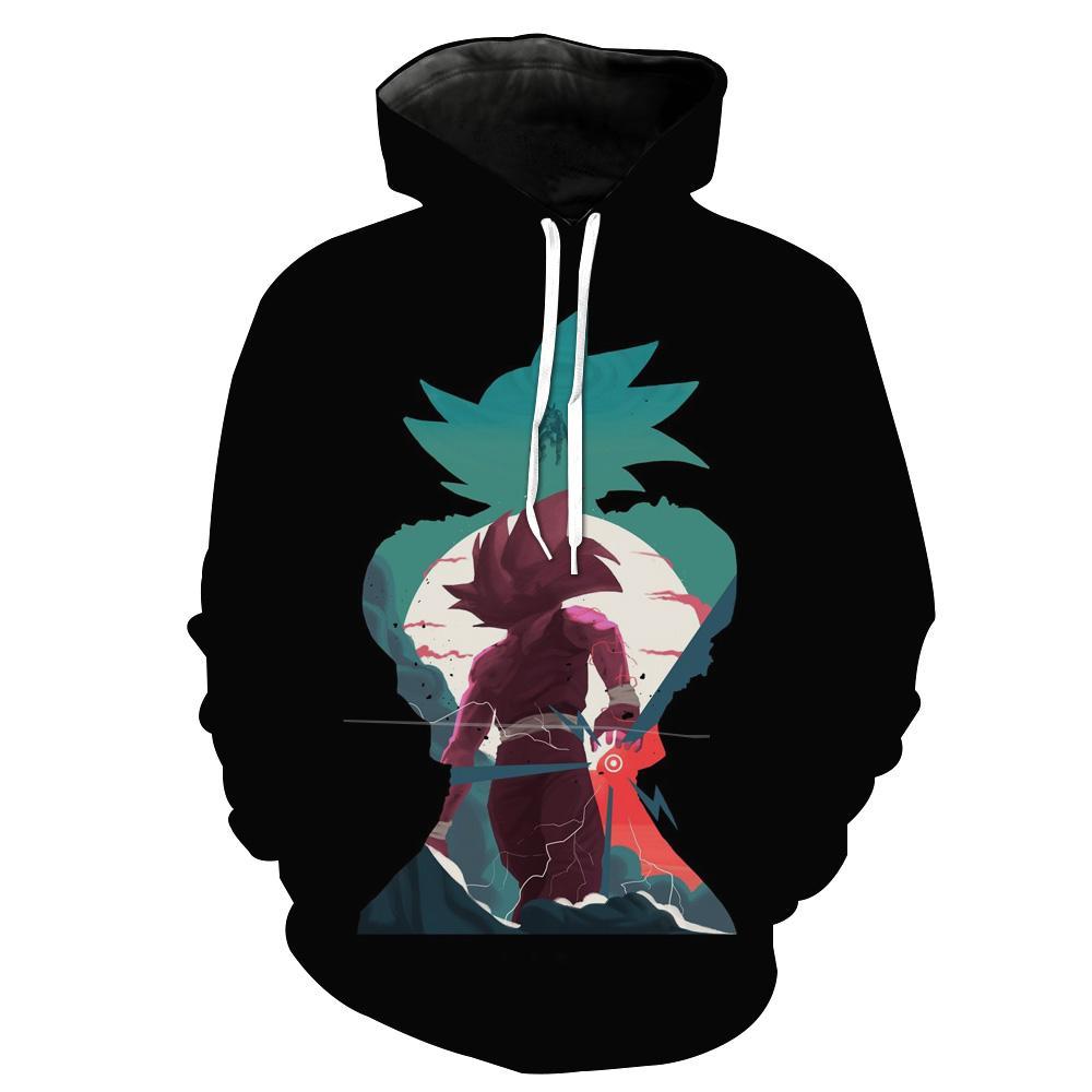 Dragon Ball Z Goku and Gohan Hoodies - Black Pullover Hoodie
