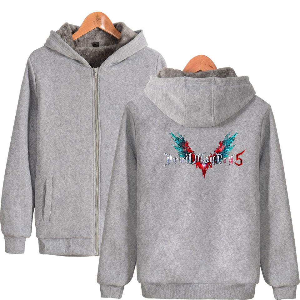 Devil May Cry Hoodies - Zip Up Thick Warm Hoodie Coat