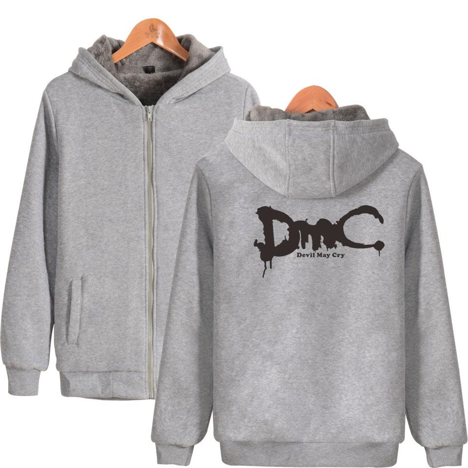 Devil May Cry Hoodies - Zip Up Thick Warm Winter Hoodie Coat