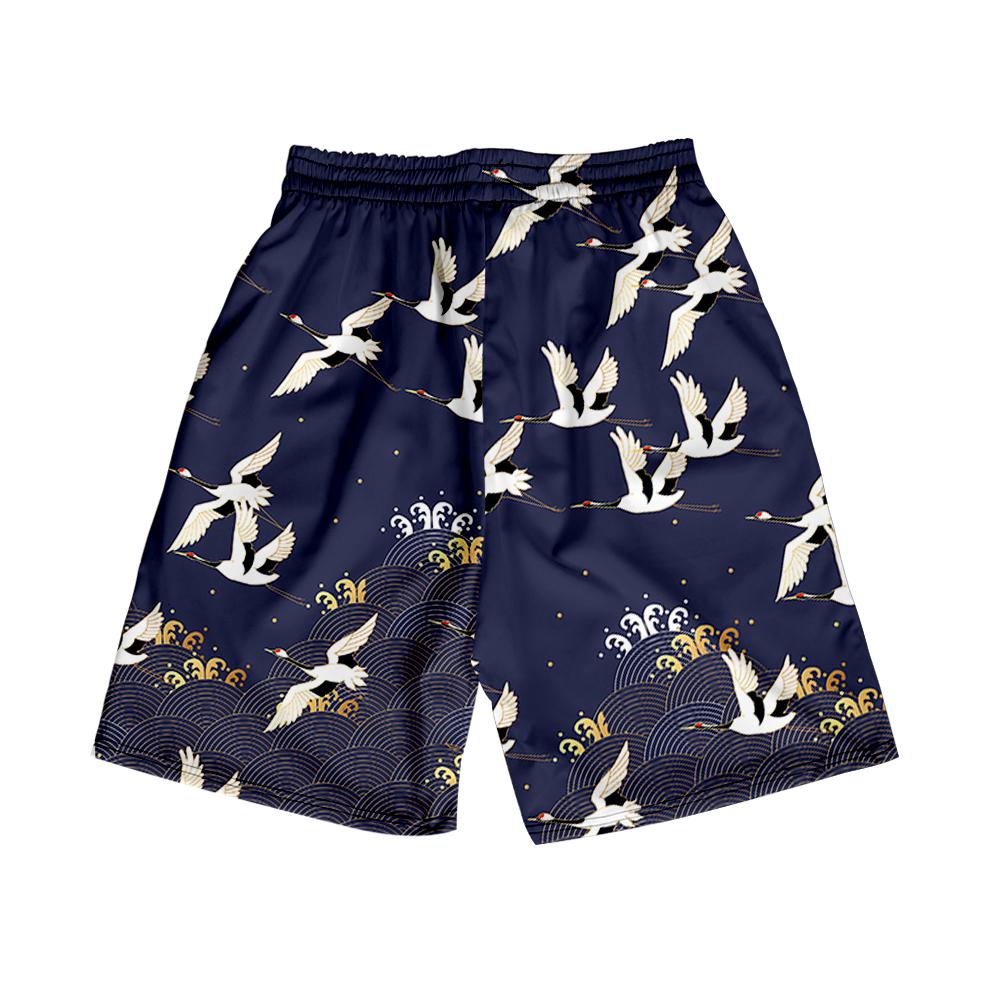 Men's Printed Shorts——Fashion Casual Harajuku Japan Style Beach Shorts