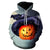 Halloween Pumpkin Lamp 3D Printed Hoodie-Blue
