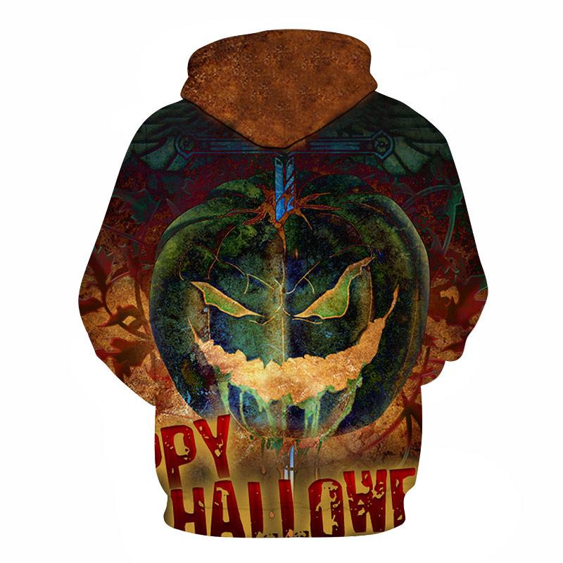 Halloween Ghost Pumpkin Lamp 3D Printed Hoodie