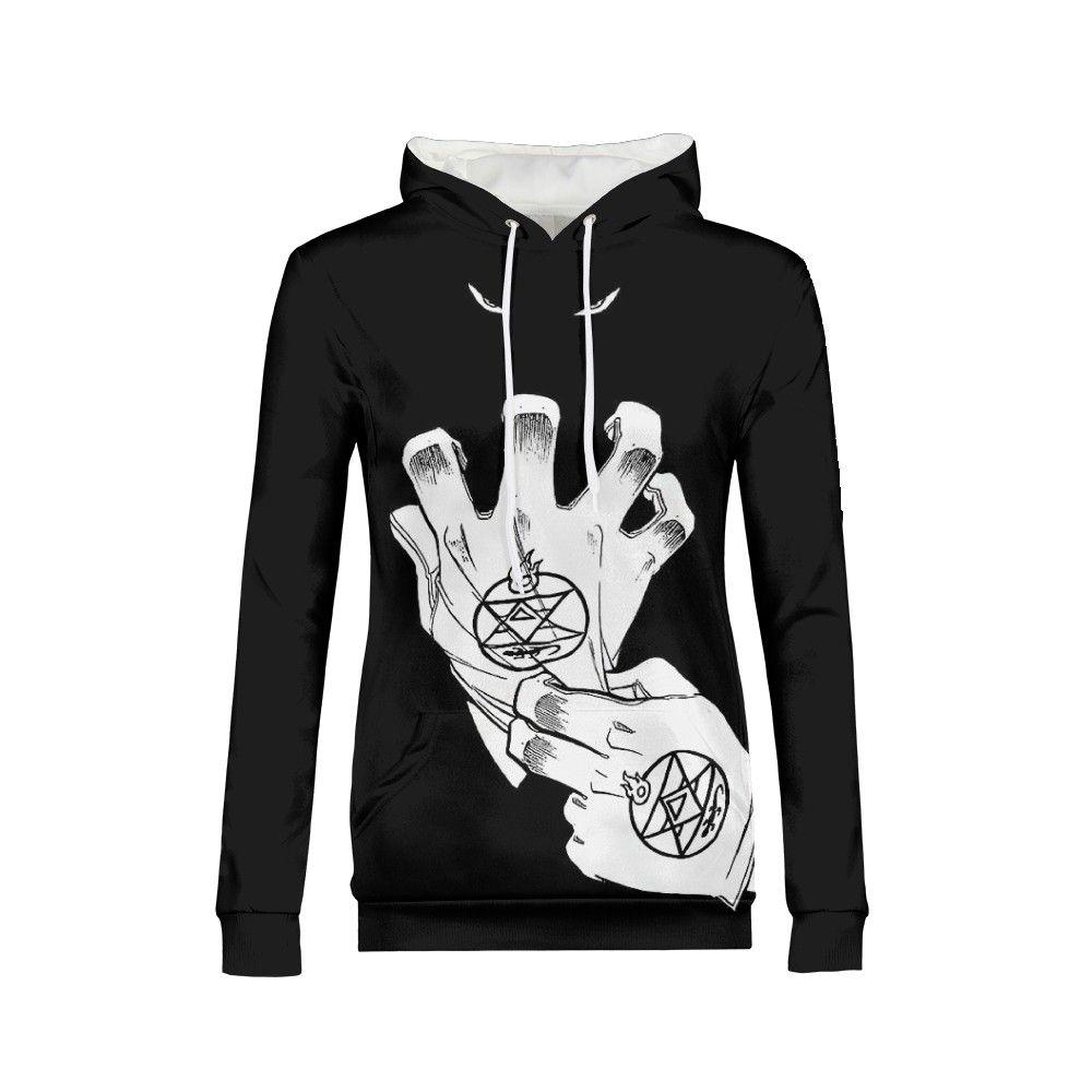 Fullmetal Alchemist Hoodies - Pullover Teenager Girls Warm Autumn Tracksuit