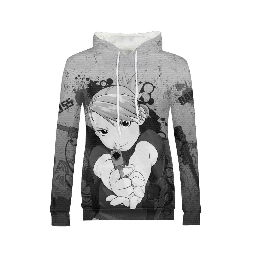 Fullmetal Alchemist Hoodies - Pullover Teenager Girls Warm Autumn Tracksuit