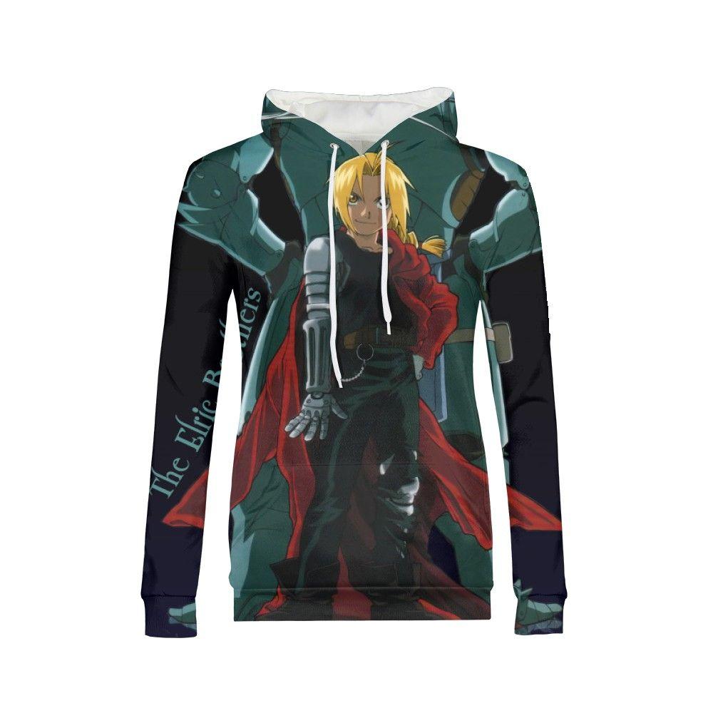 Fullmetal Alchemist Hoodies - Pullover Teenager Girls Warm Autumn Tracksuit