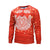 Christmas Sweatshirts - Red Santa Moustache Striped Pattern Icon 3D Sweatshirt