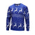 Christmas Sweatshirts - Cute Christmas Deer Striped Pattern Icon Blue 3D Sweatshirt