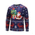 Christmas Sweatshirts - Cute Cartoon Style Santa Icon Blue 3D Sweatshirt