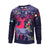 Christmas Sweatshirts - Colourful Christmas Deer Cool Striped Pattern 3D Sweatshirt