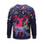 Christmas Sweatshirts - Colourful Christmas Deer Cool Striped Pattern 3D Sweatshirt