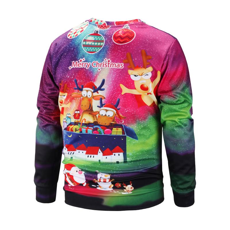 Christmas Sweatshirts - Funny Christmas Deer Gift Super Cool Icon 3D Sweatshirt