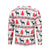 Christmas Sweatshirts - Christmas Deer and Tree Striped Pattern Icon 3D Sweatshirt